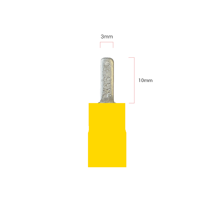 3.0mm Flat Blade Term. - Yelw (WT.24)